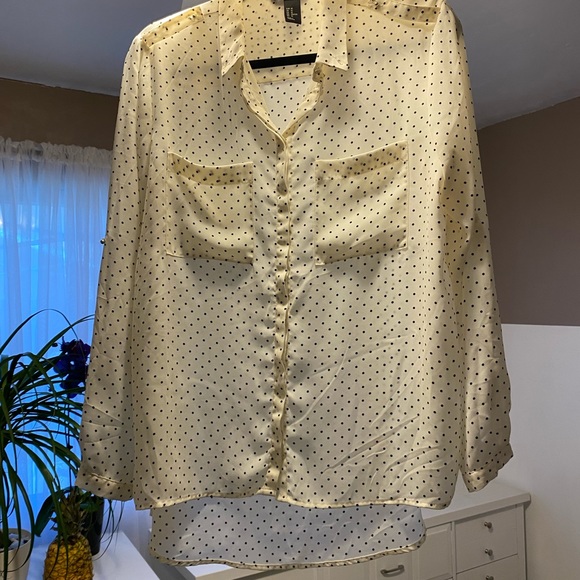 Pre-owned H&M Polka Dot Blouse US Size 10 - Picture 2 of 5